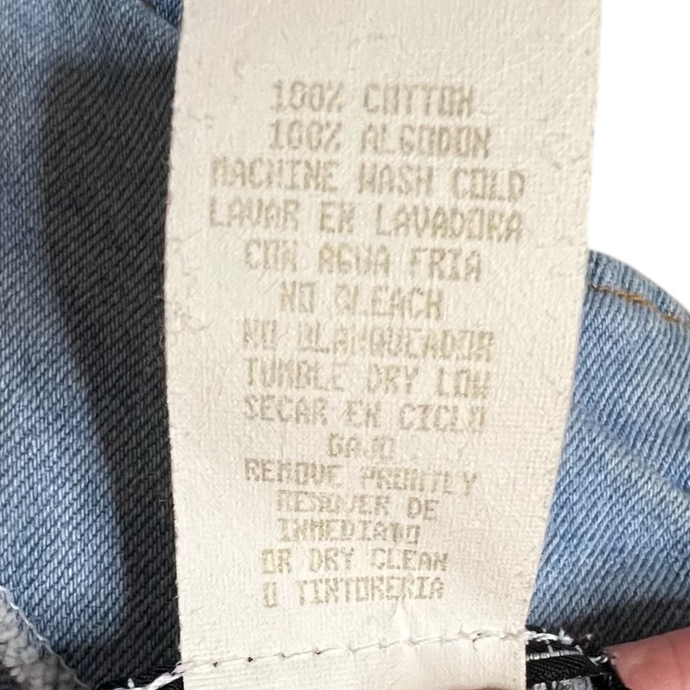 Vintage 80s 100% Cotton Denim Dress Size Medium - Picture 8 of 8